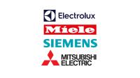 Electrolux -Miele - Siemens- Mitsubishi logosu
